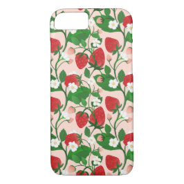 Capa iPhone 8/ 7 Summer Strawberry in Pink