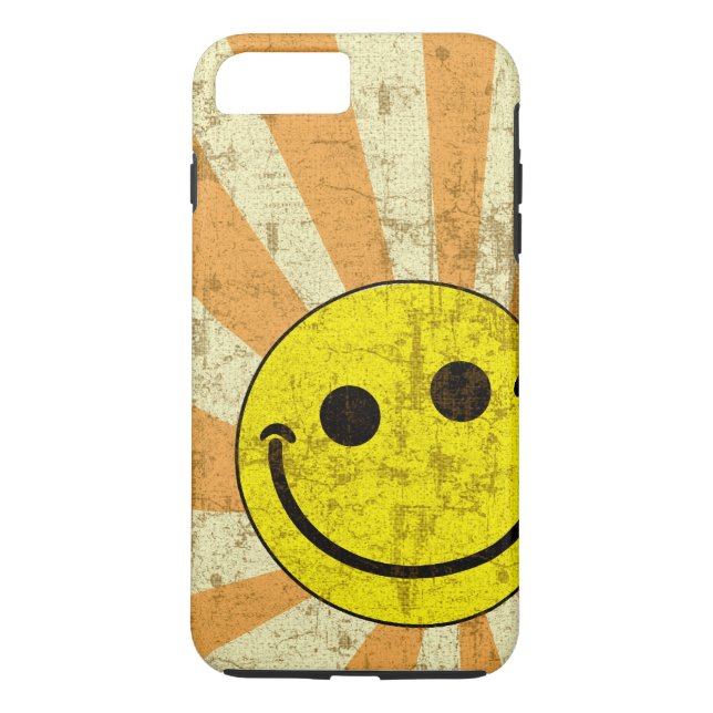 Capa Para iPhone, Case-Mate Sunburst sujo retro (Verso)