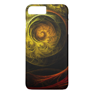 Capa iPhone 8 Plus/7 Plus Sunrise Floral Red Abstrato Art