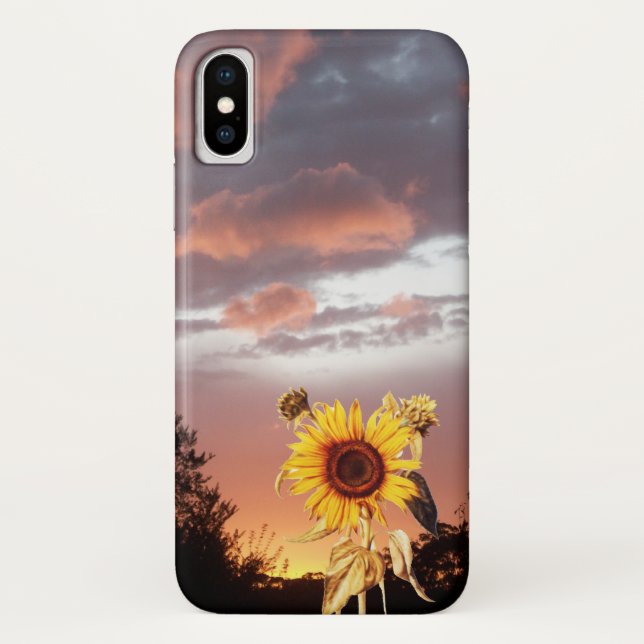 CAPA PARA iPhone, Case-Mate  SUNSET DE VERÃO DE PINCO E FLORES (Verso)