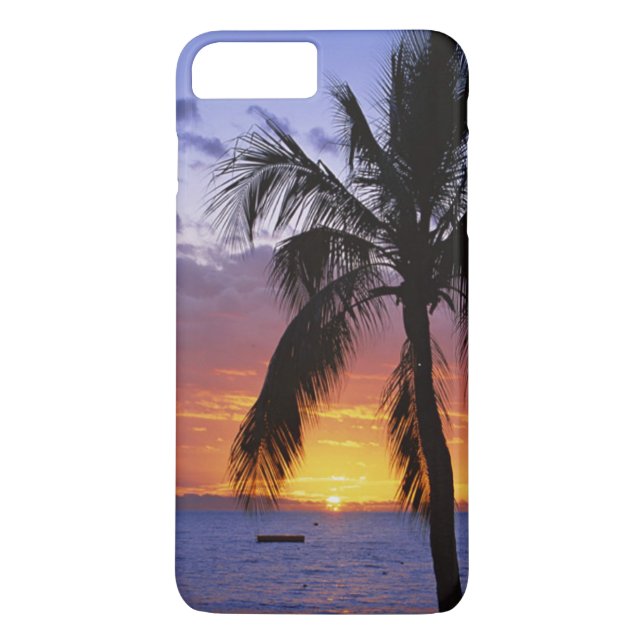 Capa Para iPhone, Case-Mate Sunset tropical com Palm Tree (Verso)