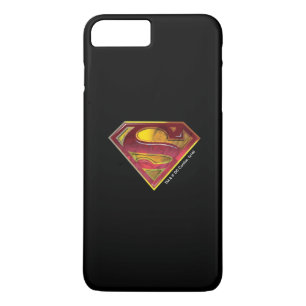 Capa iPhone 8 Plus/7 Plus Super-Homem  Logotipo Reflexo