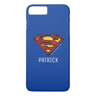 Capa iPhone 8 Plus/7 Plus Superman S-Shield | Logotipo vermelho escura | Adi