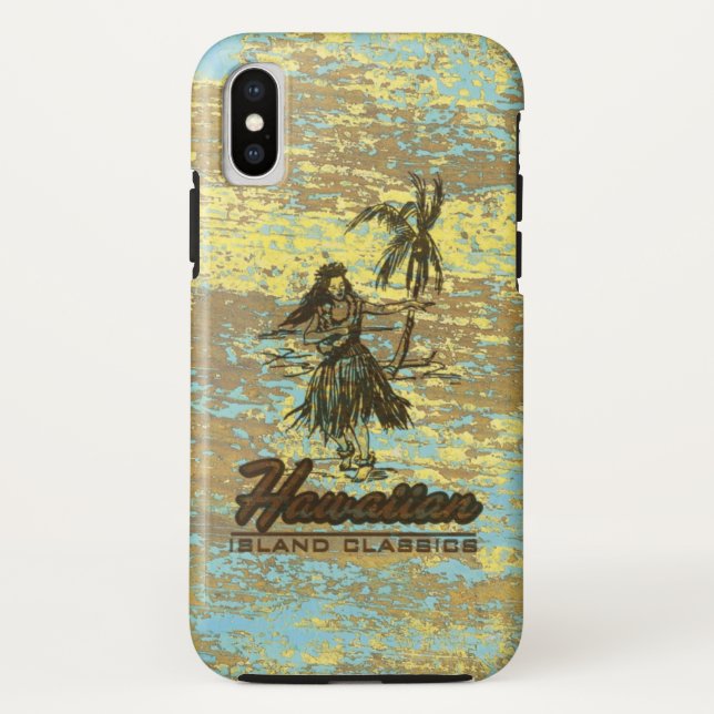 Capa Para iPhone, Case-Mate Surf Shack Havaiano Faux Wood Surfboard (Verso)