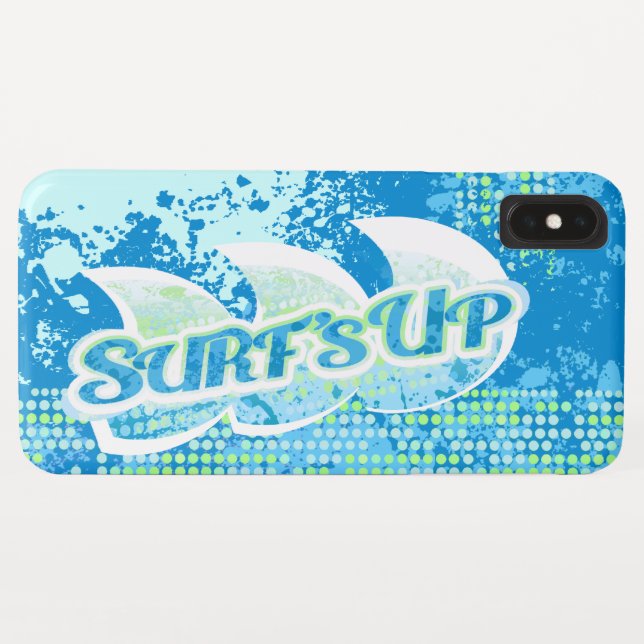Capa Para iPhone, Case-Mate Surf verde azul para cima (Verso (Horizontal))