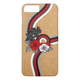 Capa iPhone 8 Plus/7 Plus Surfboard Safari Faux Wood Hawaiai