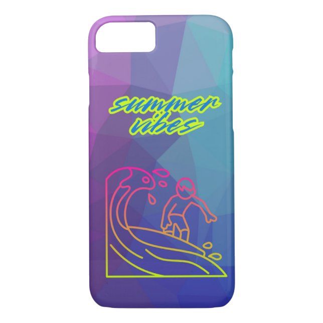 Capa Para iPhone, Case-Mate Surfe no verão vibes (Verso)