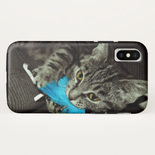 Capa Para iPhone Da Case-Mate Tabby Cat com pena de Shirley Taylor
