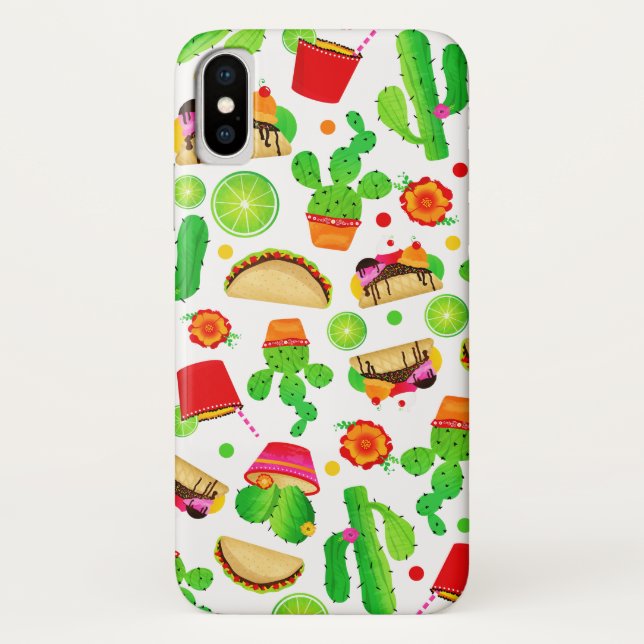 Capa Para iPhone, Case-Mate Tacos de Fiesta Terça-feira de Tacos Diversão Colo (Verso)