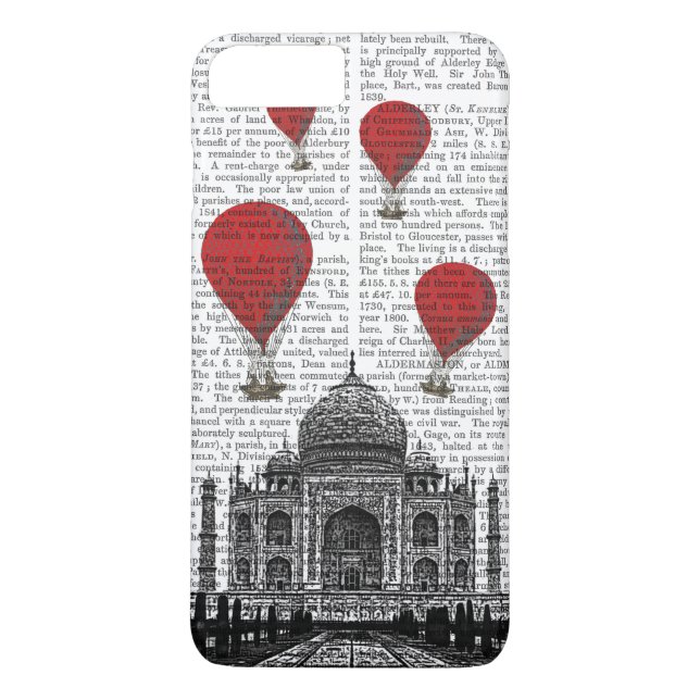 Capa Para iPhone, Case-Mate Taj Mahal e Red Hot Air Balloons (Verso)