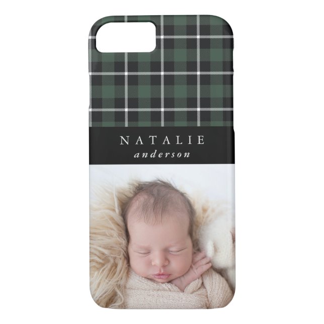 Capa Para iPhone, Case-Mate Tartan check personalizado foto invernal (Verso)