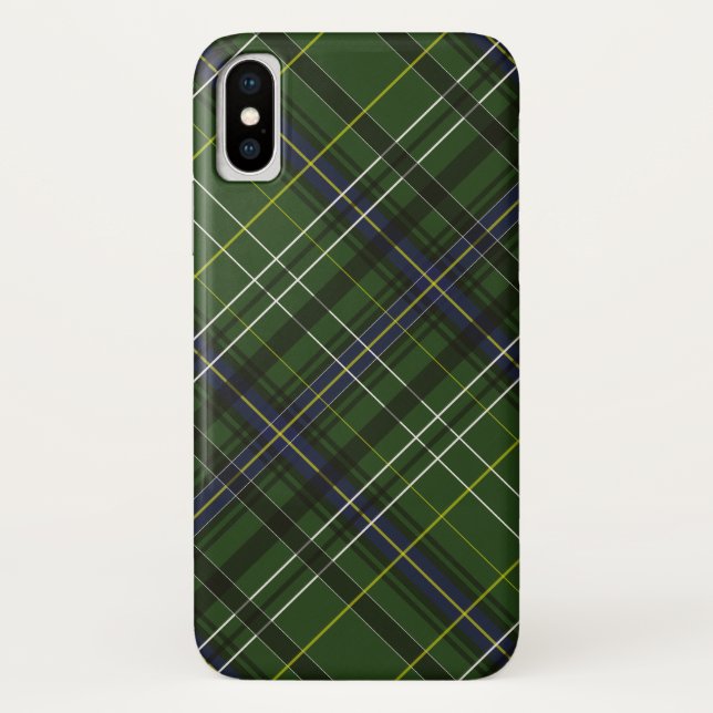 Capa Para iPhone, Case-Mate Tartan em verde (Verso)