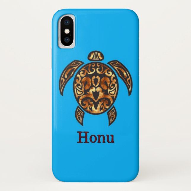 Capa Para iPhone, Case-Mate Tartaruga do Mar do Havaí de ouro Tribal (Verso)