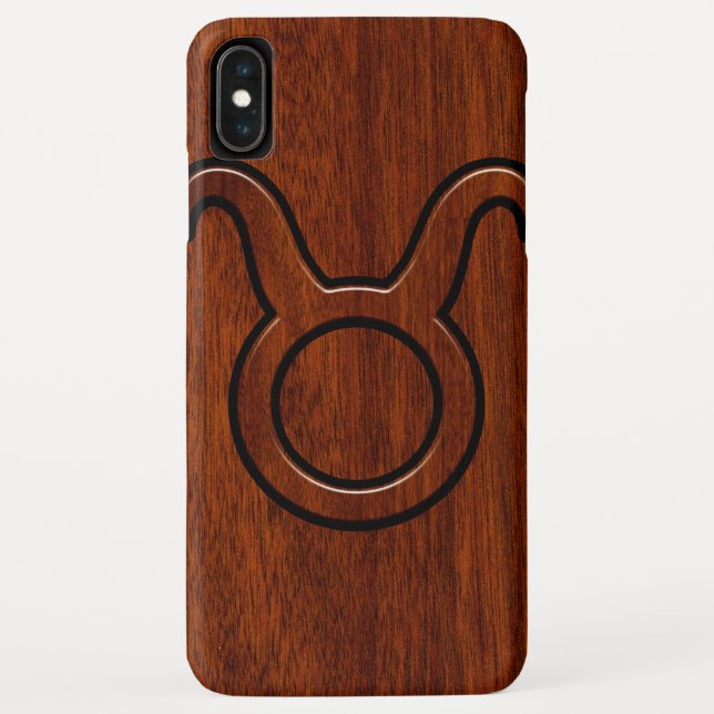 Capa Para iPhone, Case-Mate Taurus Zodiac Sinal em Mahogany como impressão (Verso)