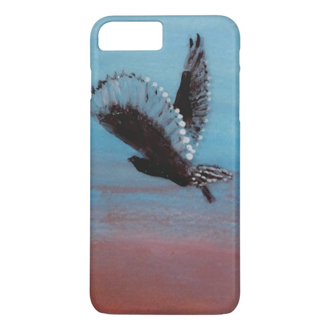 Capa Para iPhone, Case-Mate Tawny Owl voando em Sunrise (Verso)