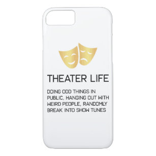 Capa iPhone 8/ 7 Teatro musical engraçado de Broadway da vida do