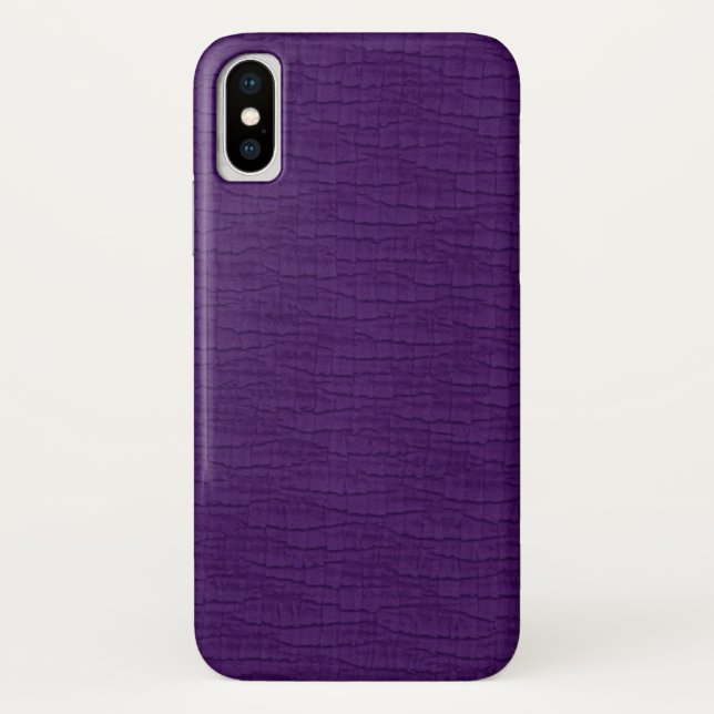 Capa Para iPhone, Case-Mate Tecido de rugas roxas básicas  (Verso)