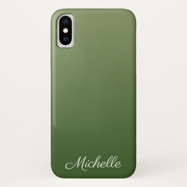 Capa Para iPhone, Case-Mate Tecla verde personalizada (Verso)