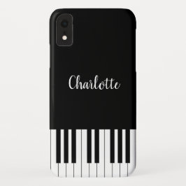 Capa Para iPhone Da Case-Mate Teclado de piano, caixa preto e branco do iPhone