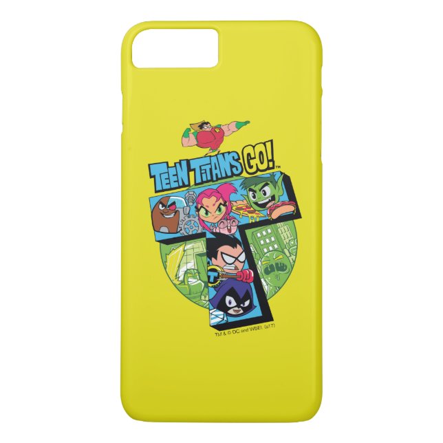 Capa Para iPhone, Case-Mate Teen Titans Go! | Colagem em Torre de Titãs (Verso)