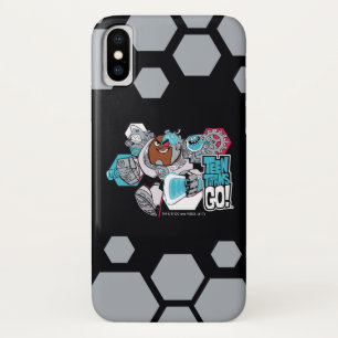 Capa Para iPhone X Teen Titans Go!   Gráfico Arsenal de Cyborg