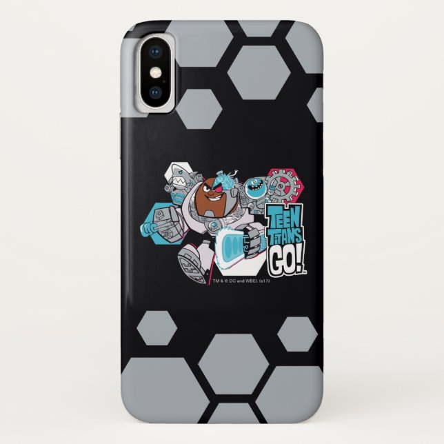 Capa Para iPhone, Case-Mate Teen Titans Go! | Gráfico Arsenal de Cyborg (Verso)