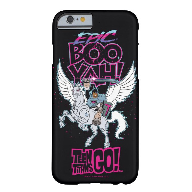 Capa Para iPhone, Case-Mate Teen Titans Go! | Guerreiro Cyborg Riding Pegasus (Verso)