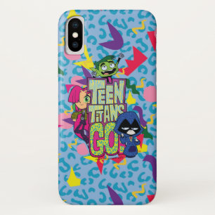 Capa Para iPhone X Teen Titans Go! Logotipo impresso para animais "