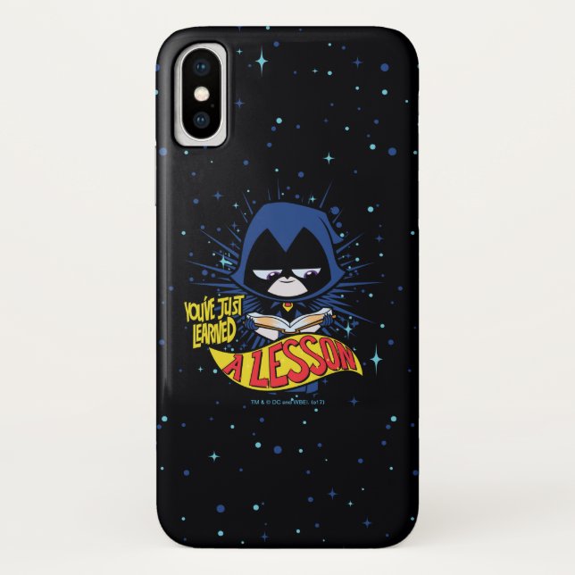 Capa Para iPhone, Case-Mate Teen Titans Go! | Raven "Aprendeu Uma Lição" (Verso)