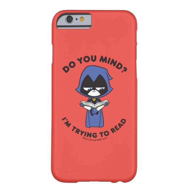 Capa Para iPhone, Case-Mate Teen Titans Go! | Raven "Estou Tentando Ler" (Verso)