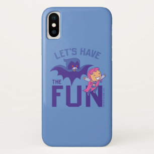 Capa Para iPhone X Teen Titans Go!   Starfire & Raven "Have The Fun"