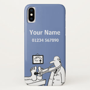 Capa Para iPhone X Tema Médico Cartoon
