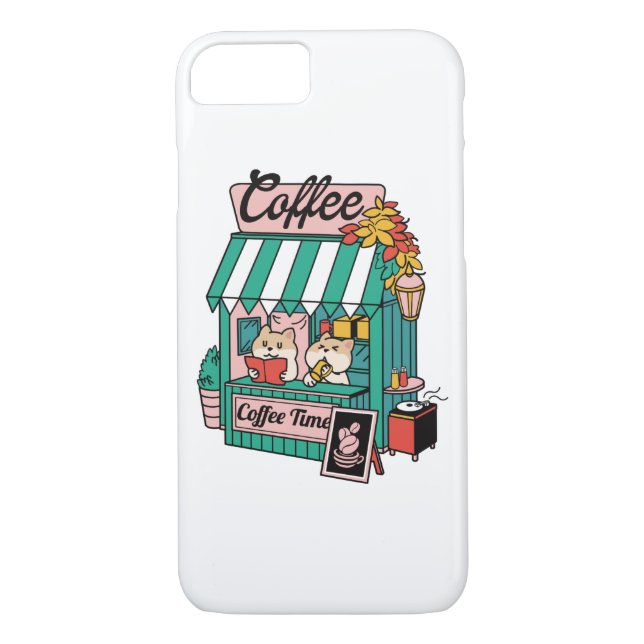 Capa Para iPhone, Case-Mate Tempo do café (Verso)
