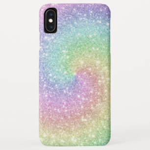 Capa Para iPhone Da Case-Mate Tendência espiral Colorida do Glitter Arco-Íris