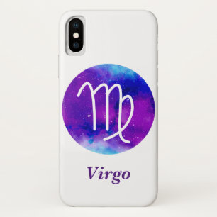 Capa Para iPhone Da Case-Mate Tendência - Sinal Zodiac Virgo Roxo Nebulosa Roxa
