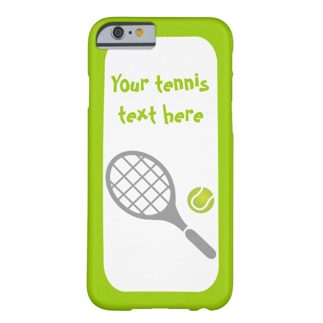 Capa Para iPhone, Case-Mate Tênis racket e bola personalizados (Verso)