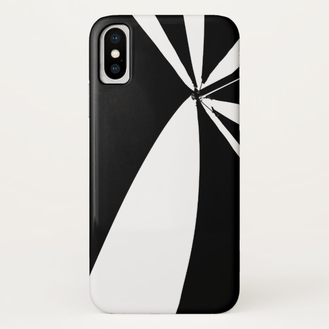 Capa Para iPhone, Case-Mate Tent preto-e-branco (Verso)