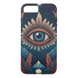 Capa iPhone 8 Plus/7 Plus Terceiro olho Moderno Personalizado