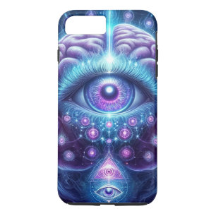 Capa iPhone 8 Plus/7 Plus Terceiro olho Moderno Personalizado