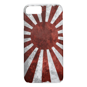 Capa iPhone 8/ 7 Terra de Japão   da bandeira do japonês de Sun de