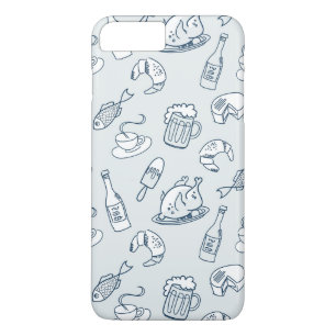 Capa iPhone 8 Plus/7 Plus Teste padrão 2 da comida
