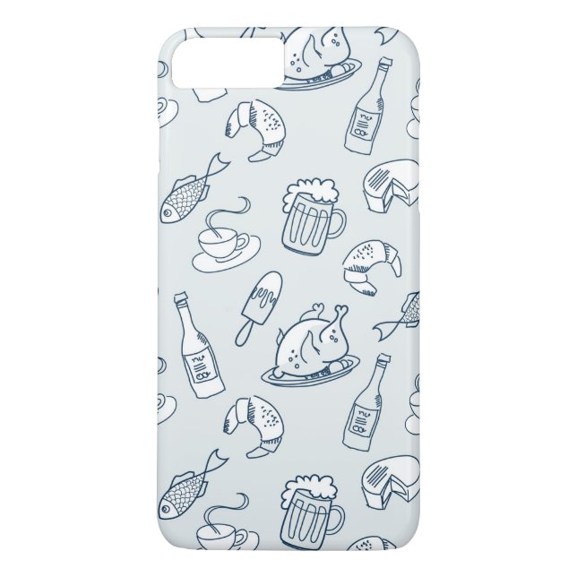 Capa Para iPhone, Case-Mate Teste padrão 2 da comida (Verso)