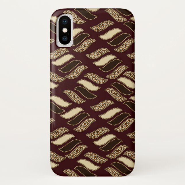 Capa Para iPhone, Case-Mate Teste padrão africano da pele da chita (Verso)