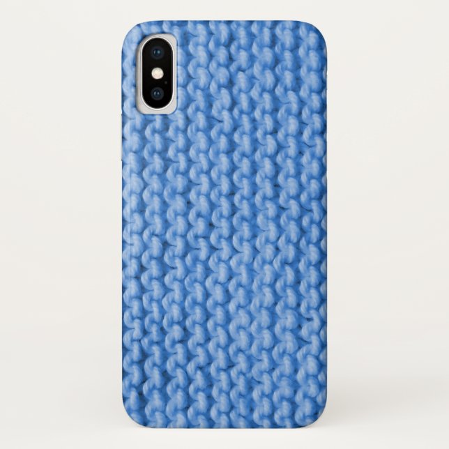 Capa Para iPhone, Case-Mate Teste padrão azul da malha (Verso)