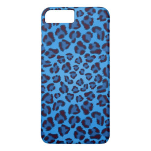 Capa Para iPhone Da Case-Mate teste padrão azul da textura do leopardo
