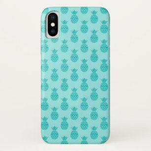 Capa Para iPhone Da Case-Mate Teste padrão azul do abacaxi da espuma do mar do