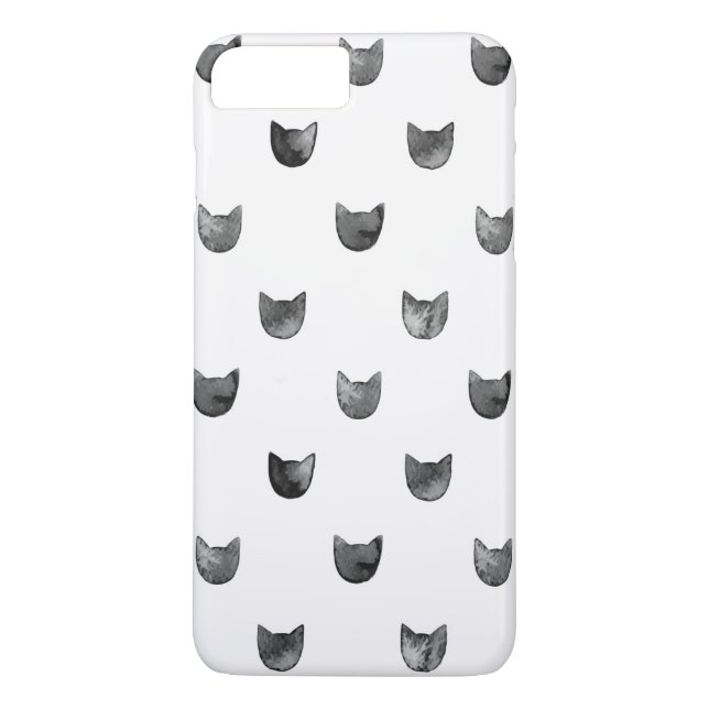 Capa Para iPhone, Case-Mate Teste padrão bonito chique feminino do gato (Verso)