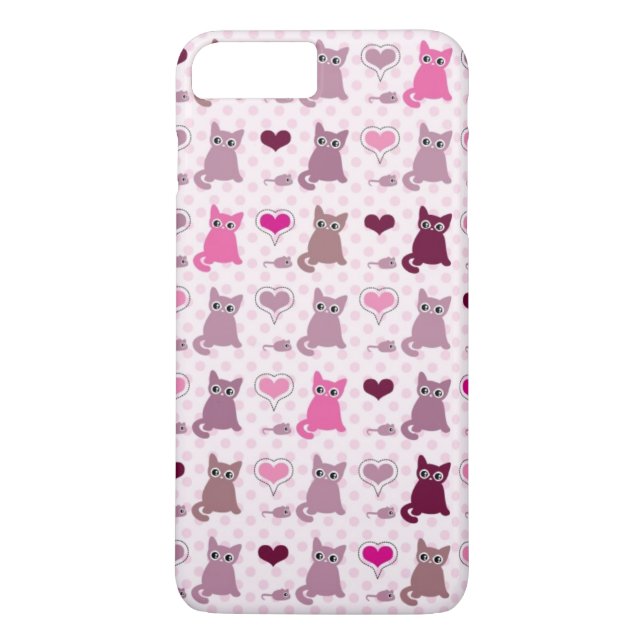 Capa Para iPhone, Case-Mate Teste padrão bonito das meninas do gatinho (Verso)