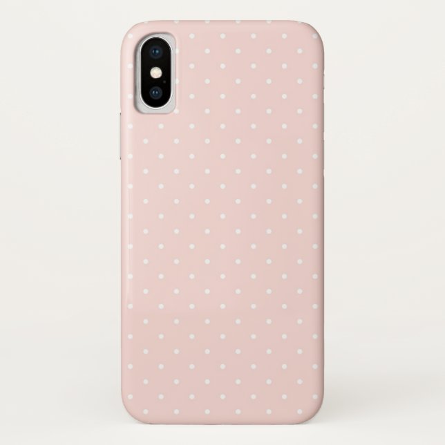 Capa Para iPhone, Case-Mate Teste padrão com bolinhas brancas (Verso)