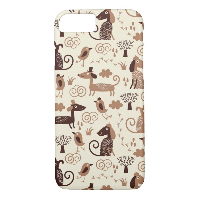 Capa Para iPhone, Case-Mate teste padrão com cães bonitos (Verso)